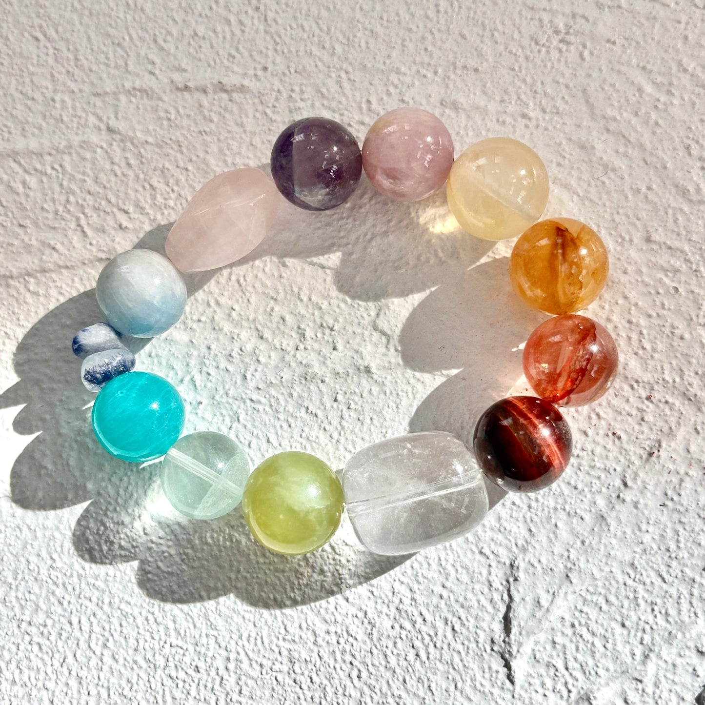 Rainbow Clarity Energy Bracelet- Rainbow