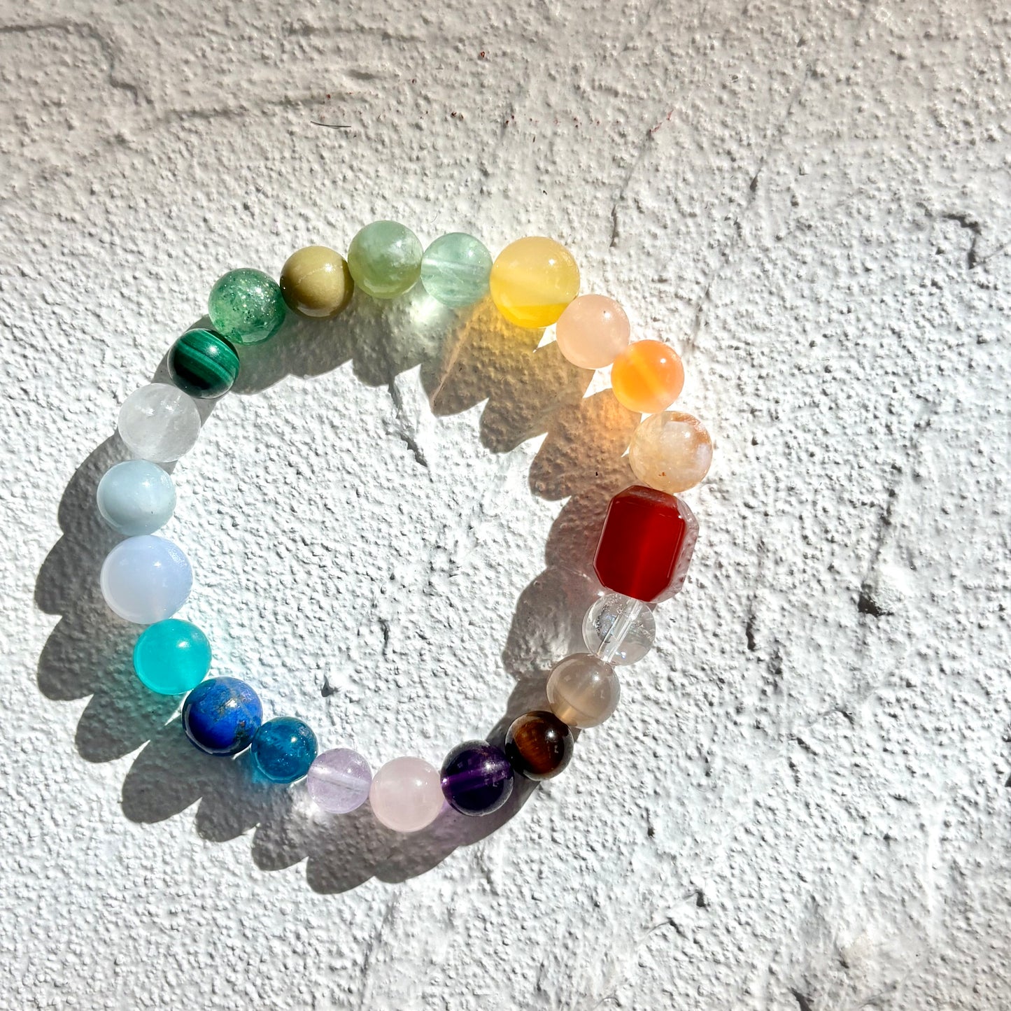 Gradient Rainbow Crystal Bracelet – Rainbow