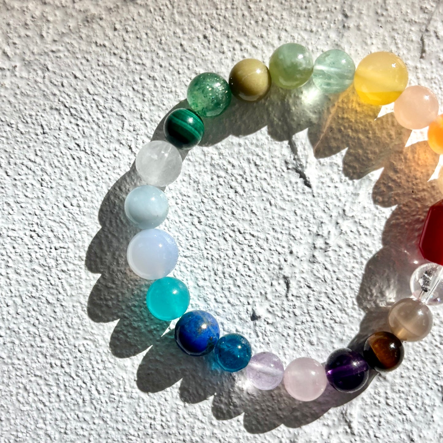 Gradient Rainbow Crystal Bracelet – Rainbow