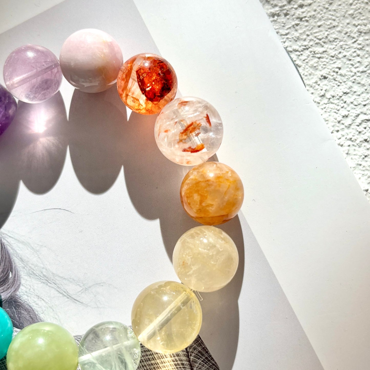 Violet Light Rainbow Energy Bracelet - Rainbow