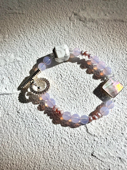 Double the Purple Toggle Bracelet