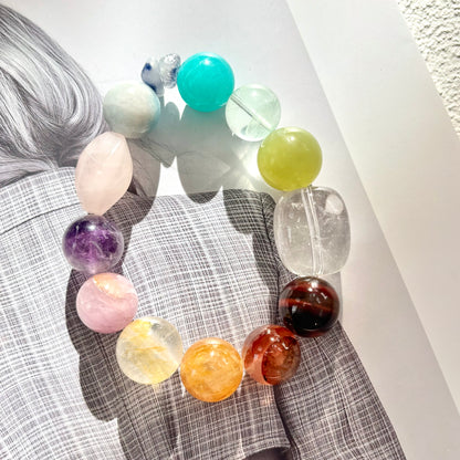 Rainbow Clarity Energy Bracelet- Rainbow
