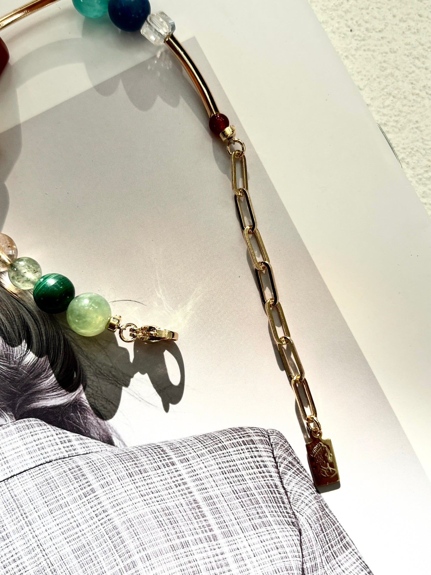 Vintage Rainbow Natural Crystal Bracelet - Rainbow